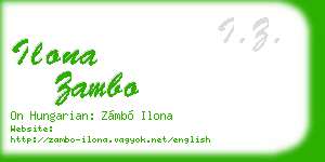 ilona zambo business card
